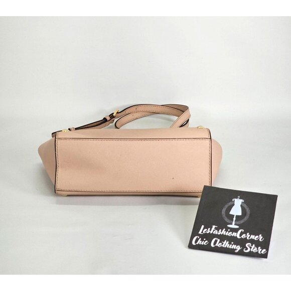 Michael Kors Women's Pale Pink Leather Selma Studded Tote Size Small 1826 - Picture 9 of 14